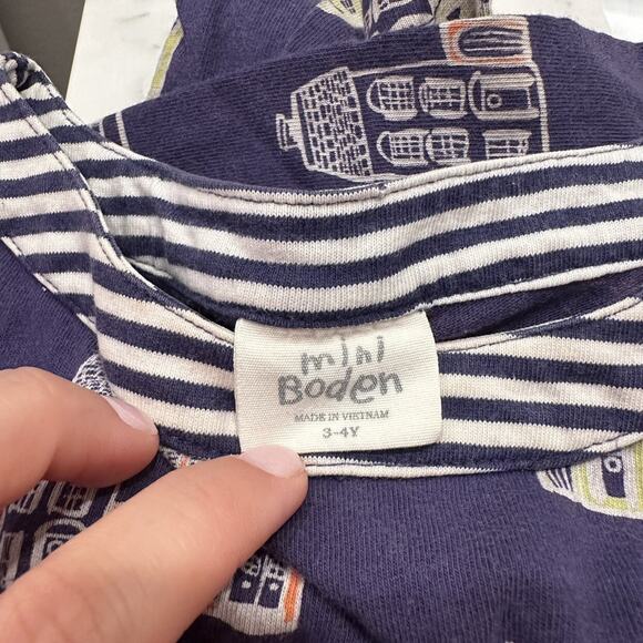 Mini Boden Blue Houses Tunic - Picture 7 of 7